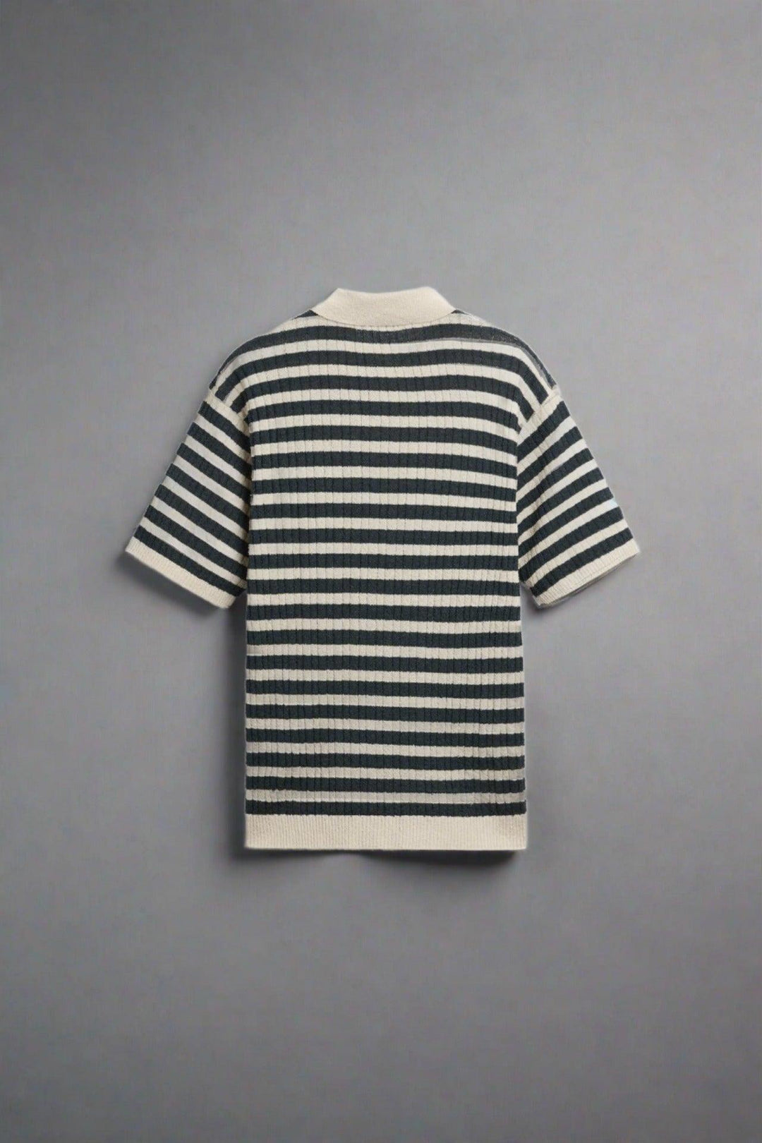 Heritage Stripe Knit Polo Shirt
