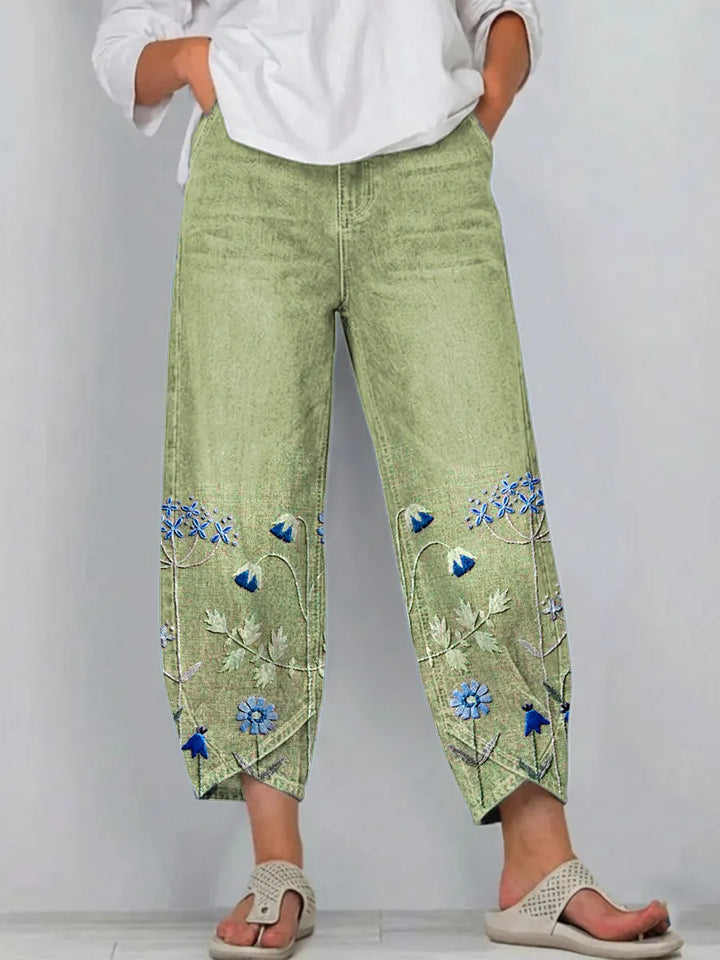 Aven - Elegant Embroidered Pants