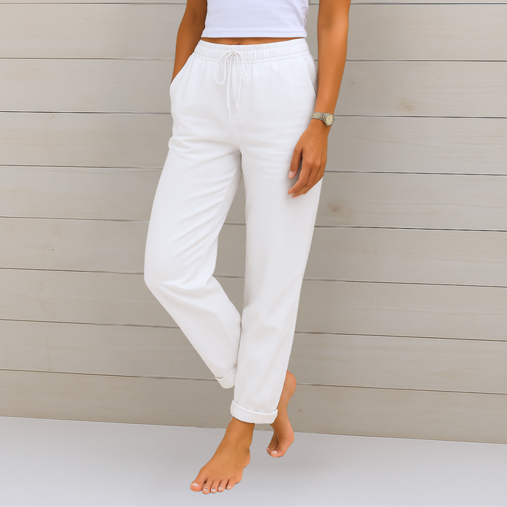 Maja - Premium Breathable Linen Stretch Pants