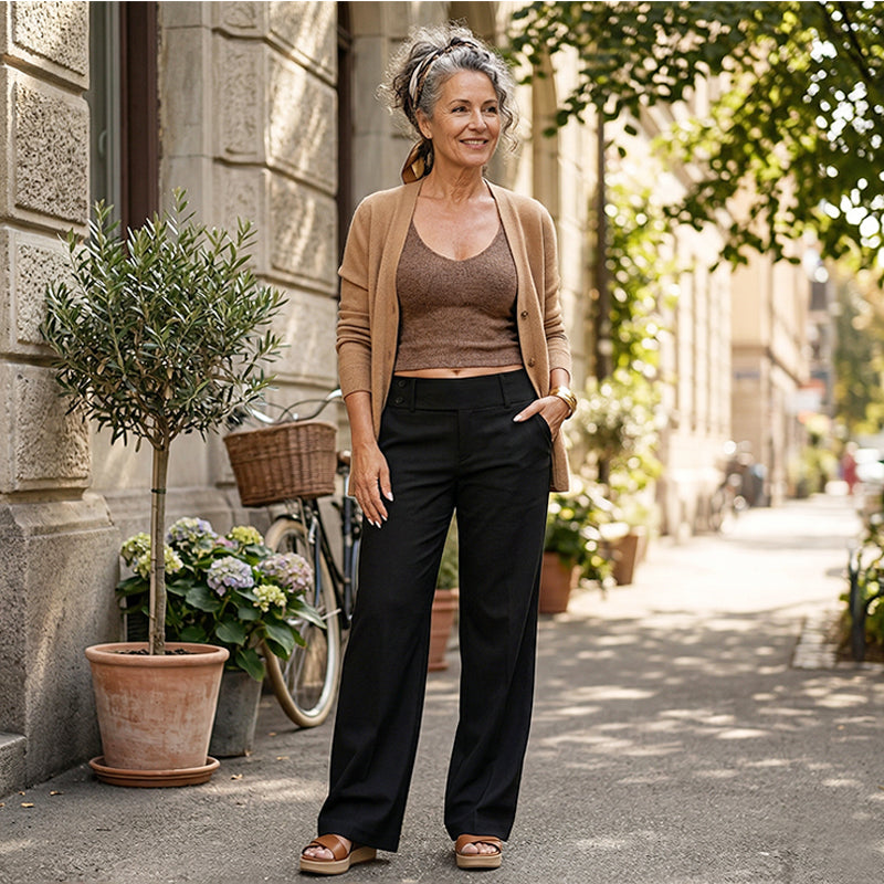 Avera - Elegant Flared Pants