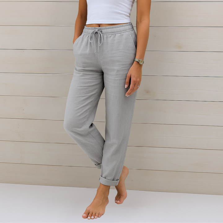 Susy - Premium Breathable Linen Stretch Pants