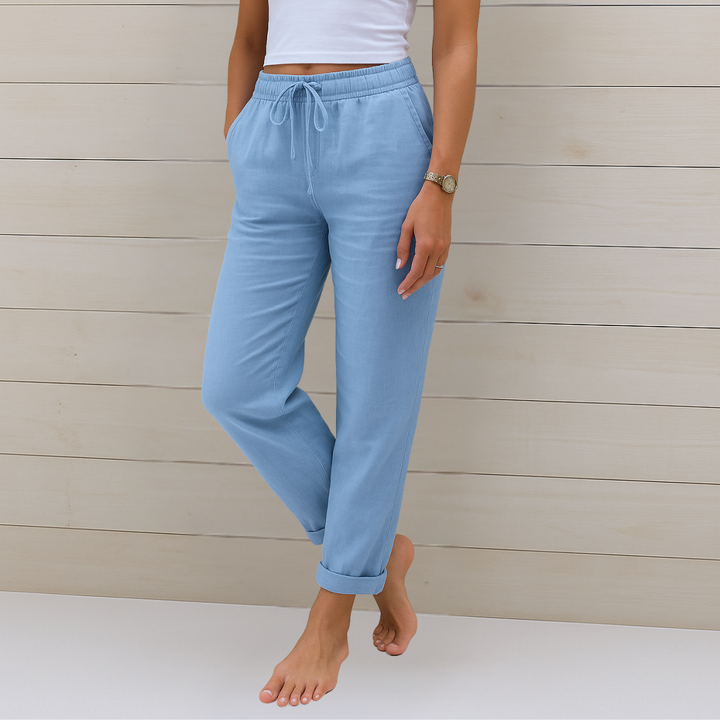 Susy - Premium Breathable Linen Stretch Pants