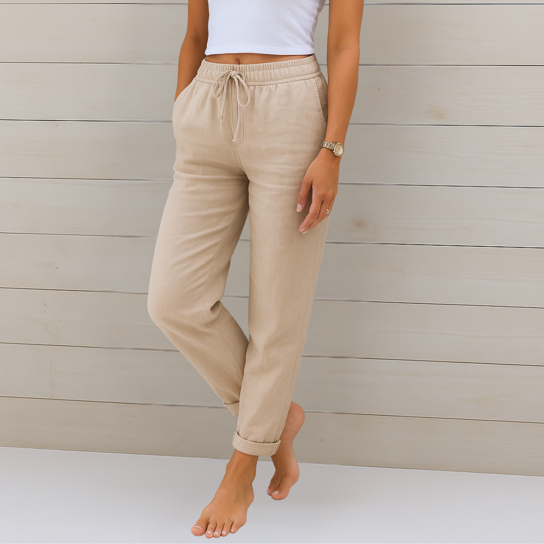 Susy - Premium Breathable Linen Stretch Pants
