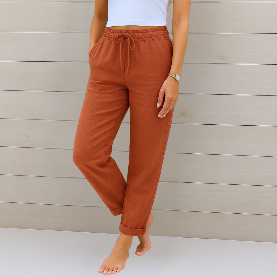 Maja - Premium Breathable Linen Stretch Pants