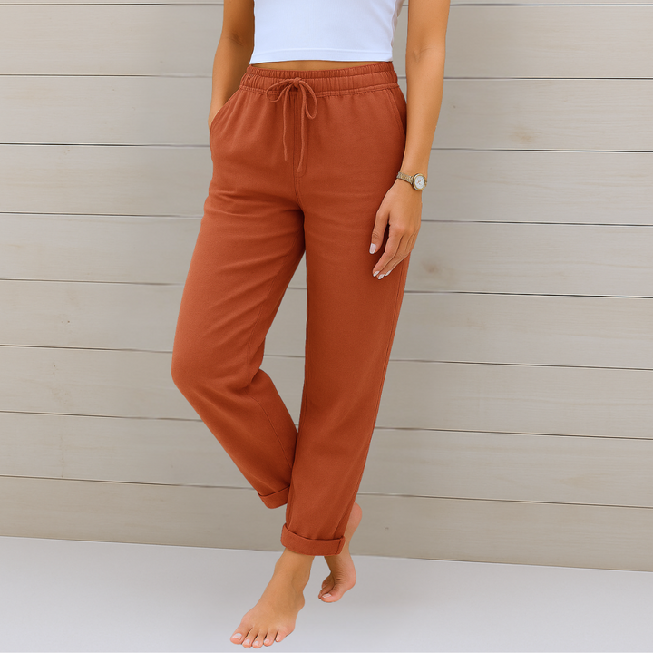 Susy - Premium Breathable Linen Stretch Pants