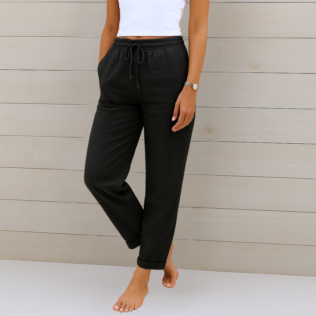 Maja - Premium Breathable Linen Stretch Pants