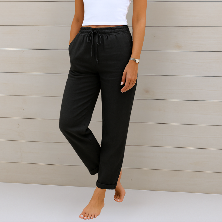 Susy - Premium Breathable Linen Stretch Pants
