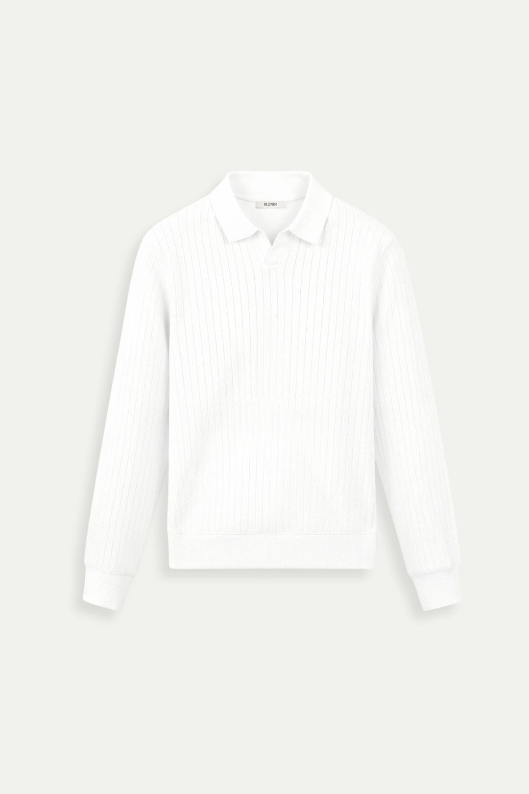 Whispered Knit Polo in Ivory