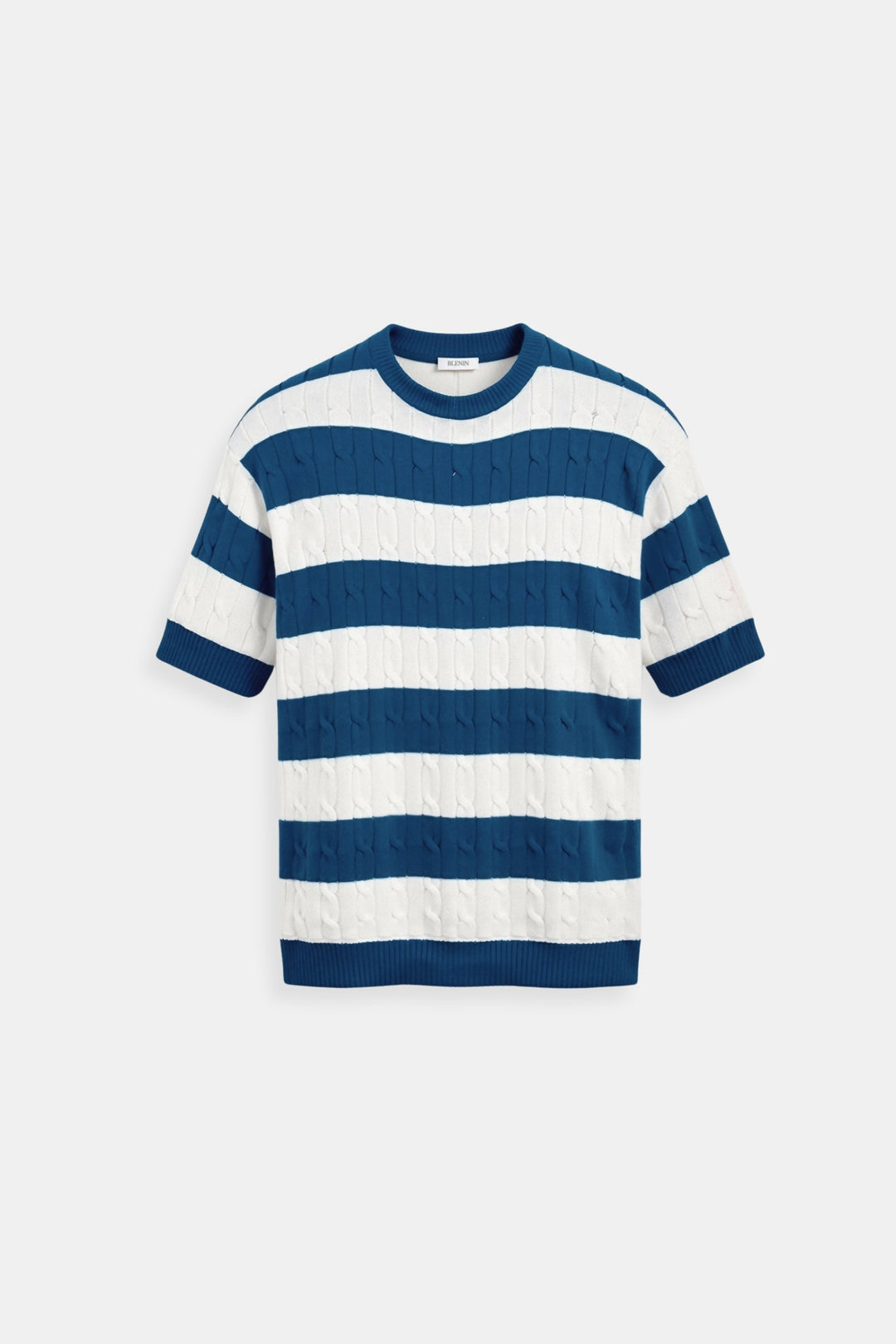 Striped Heritage Short Sleeve Sweater