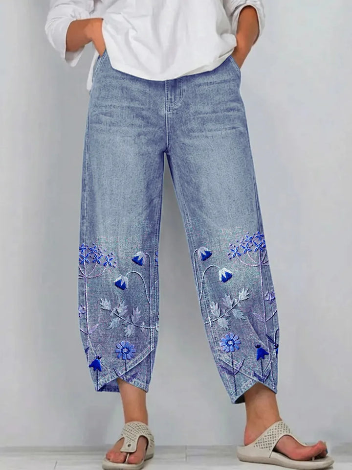 Aven - Elegant Embroidered Pants