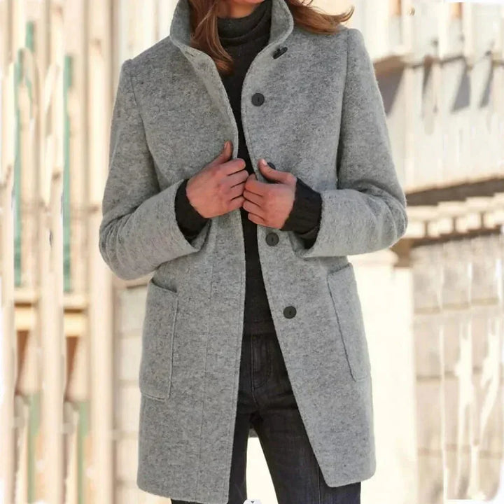 Bronte | Coat with Button Closure