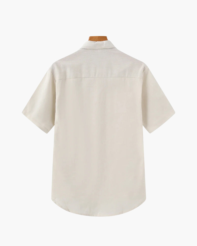 Thiago Linen Polo with Pocket