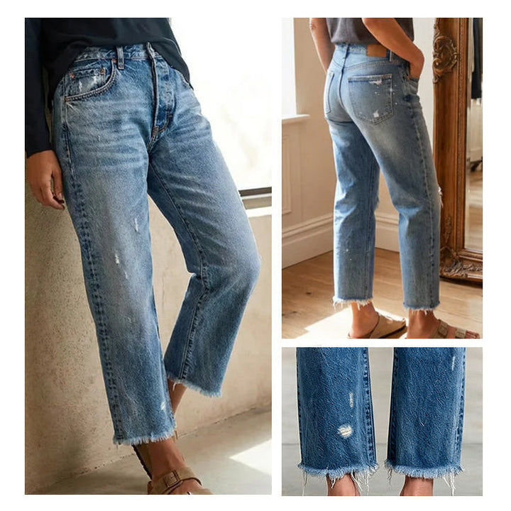 Danice - Elegant Cropped Jeans