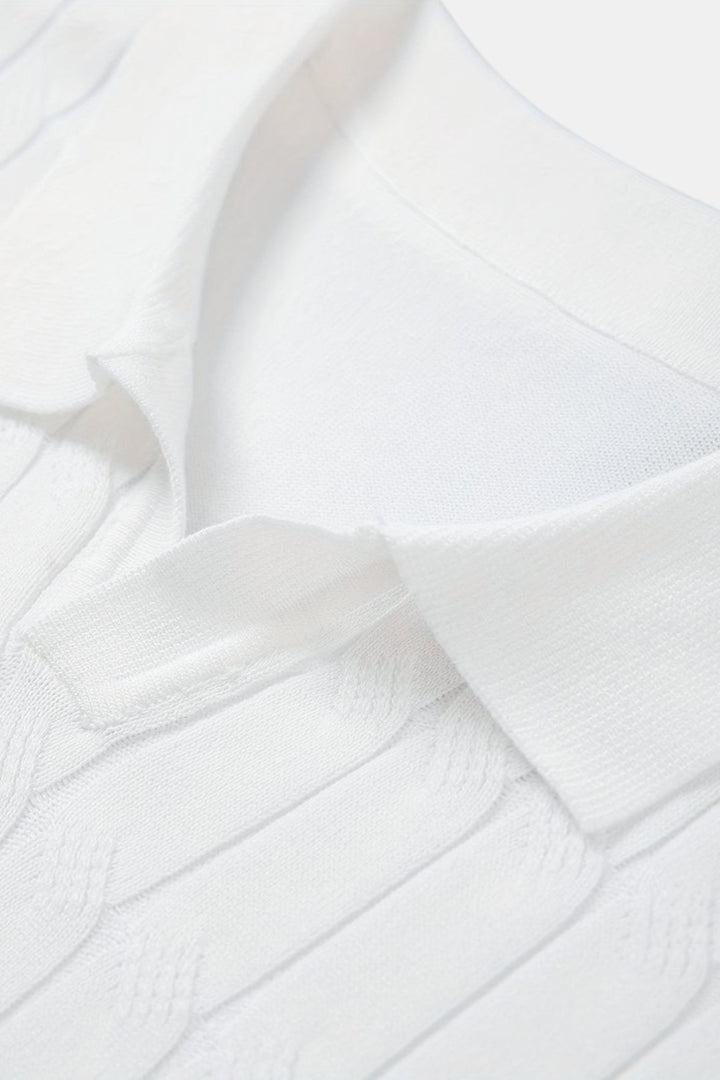 White Polo Shirt for Him