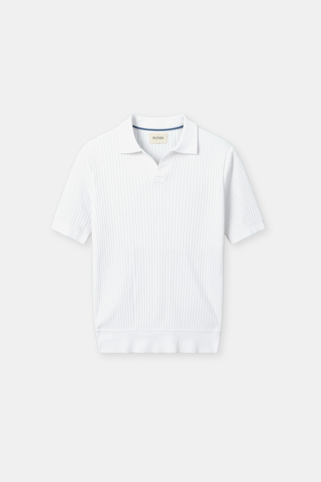 Ribbed Polo Shirt in Classic Cotton