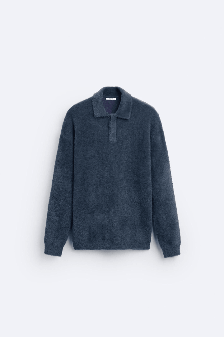 Heritage Fleece Polo in Warmth