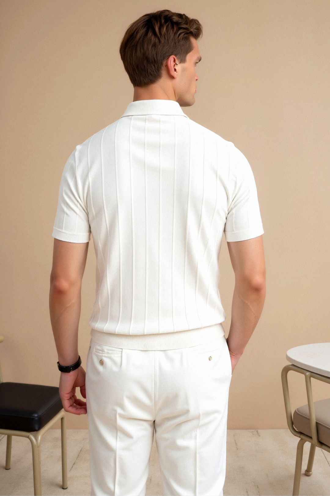 White Polo for Timeless Moments