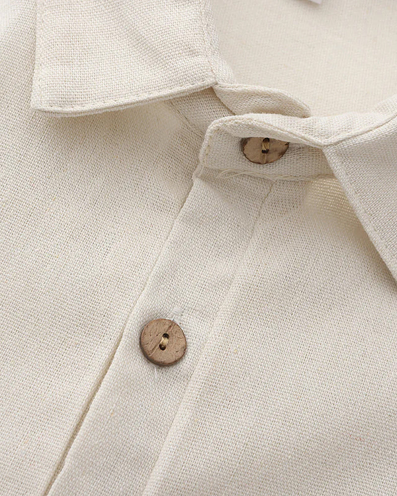 Thiago Linen Polo with Pocket