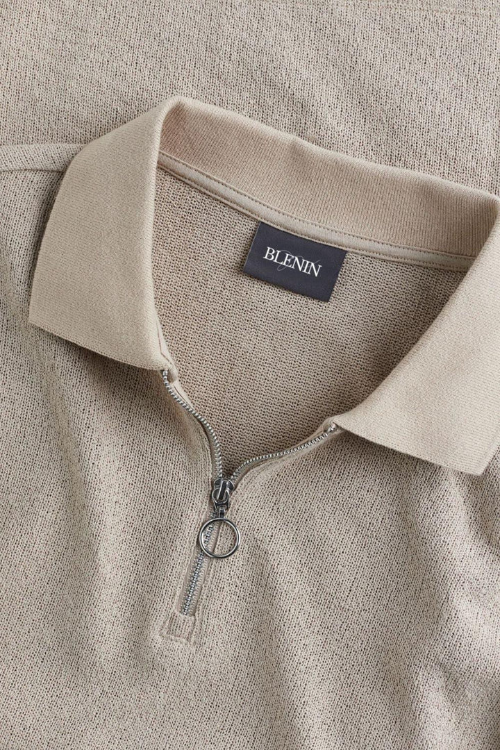 Heritage Knit Polo with Zipper