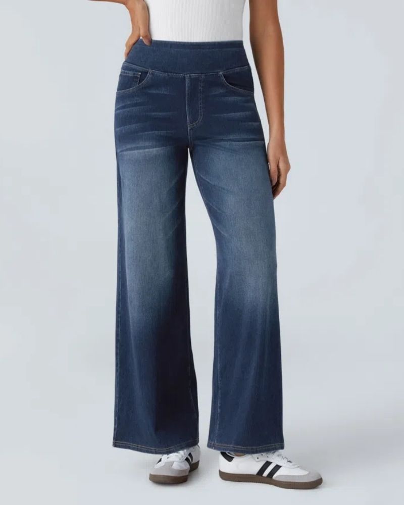 Ainsley - Comfortable Wide Leg Jeans