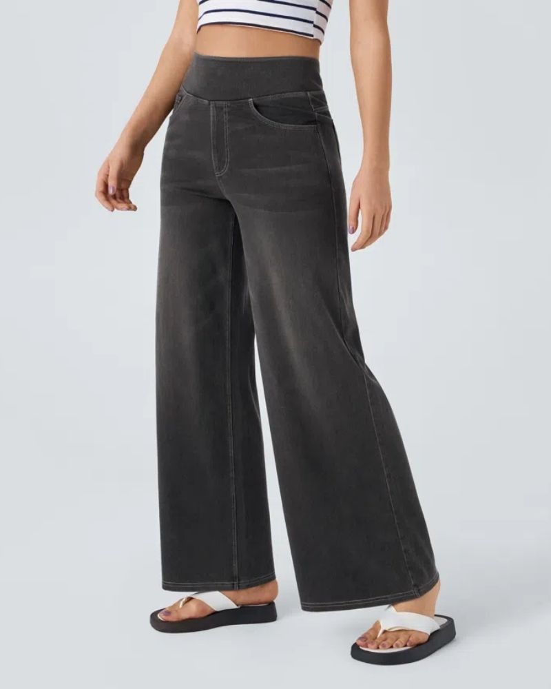 Ainsley - Comfortable Wide Leg Jeans