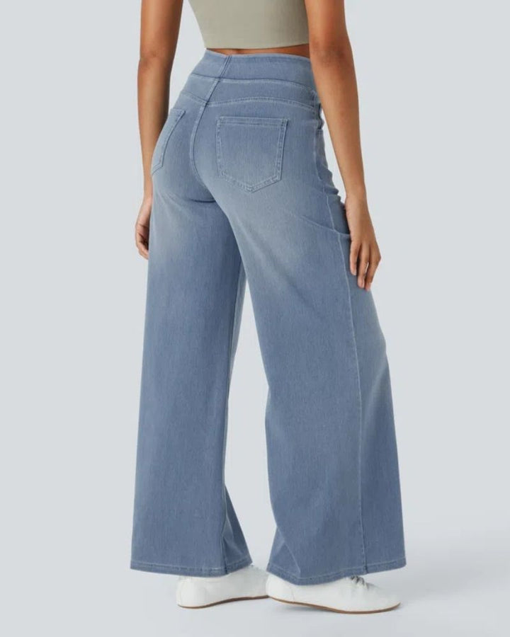 Ainsley - Comfortable Wide Leg Jeans