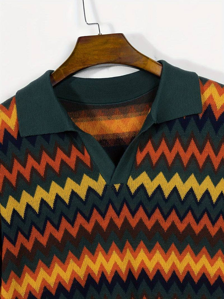Zigzag Heritage Knit Pullover