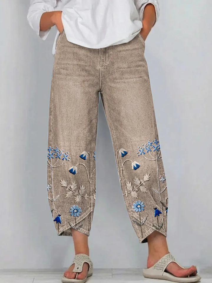 Aven - Elegant Embroidered Pants