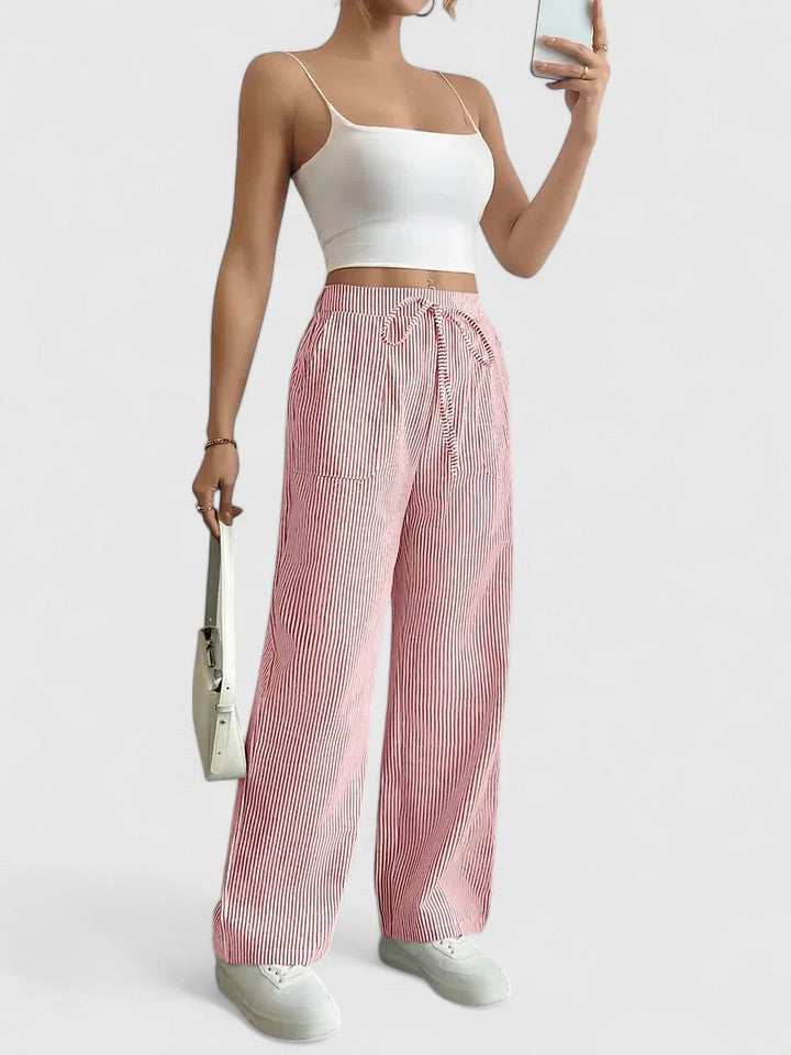 Dominique - Elegant Wide-Leg Pants