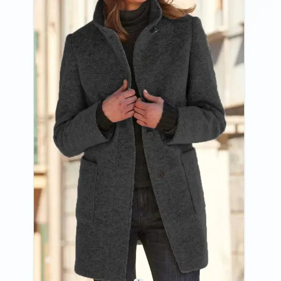 Bronte | Coat with Button Closure