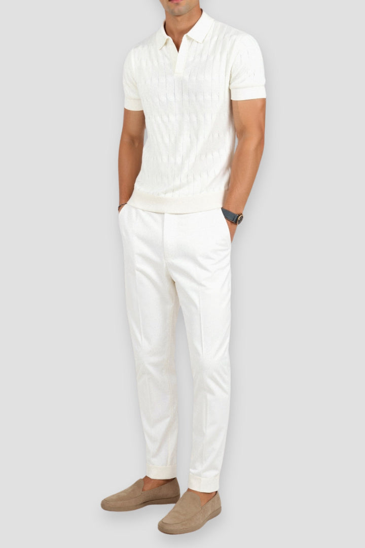 White Polo Shirt for Him