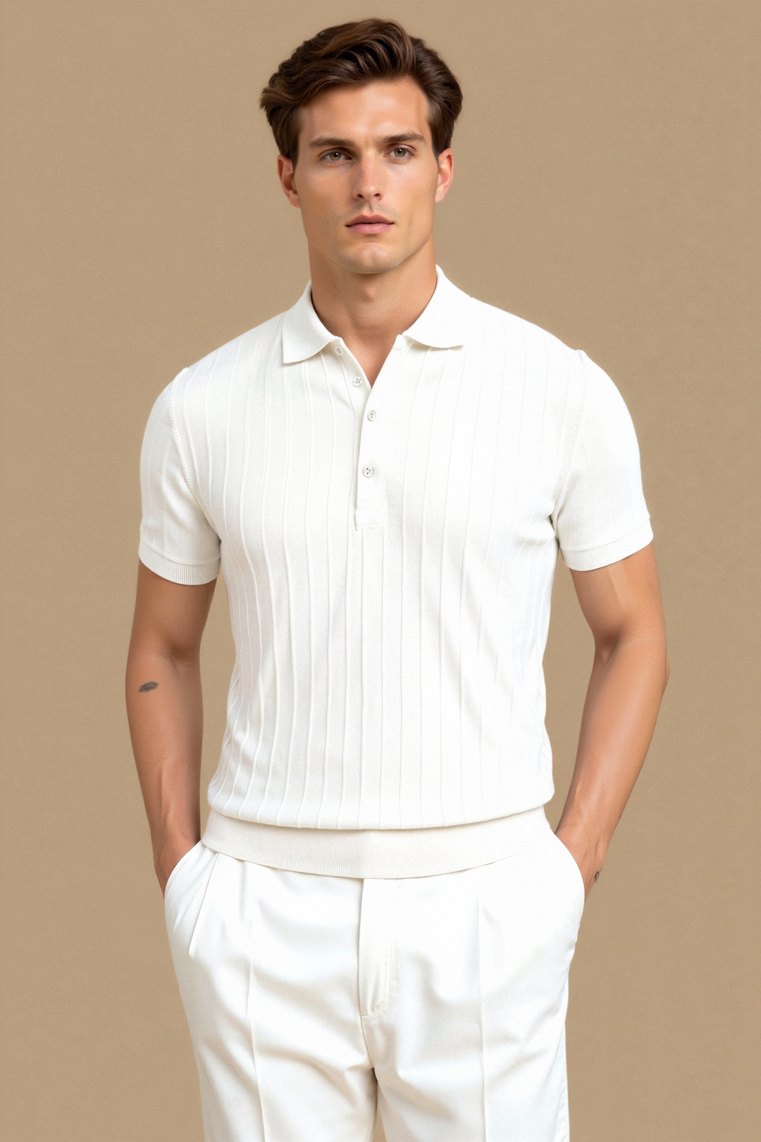 White Polo for Timeless Moments