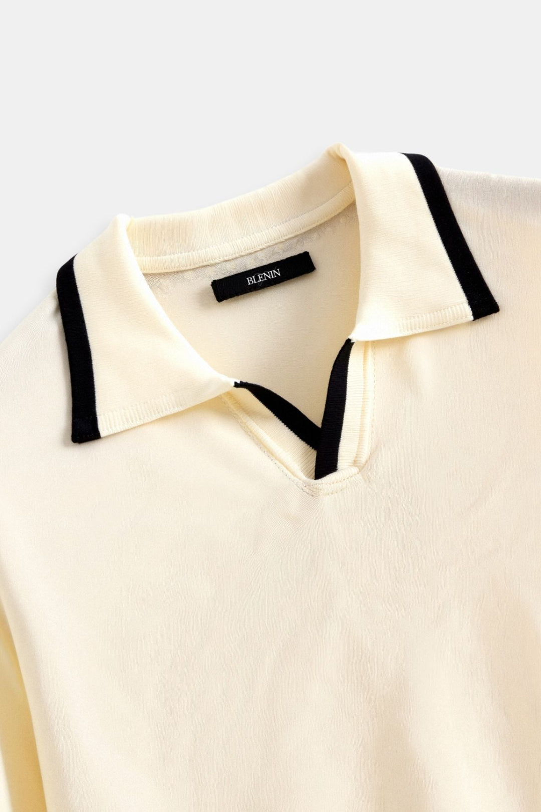 Contrast Detail Polo for Him