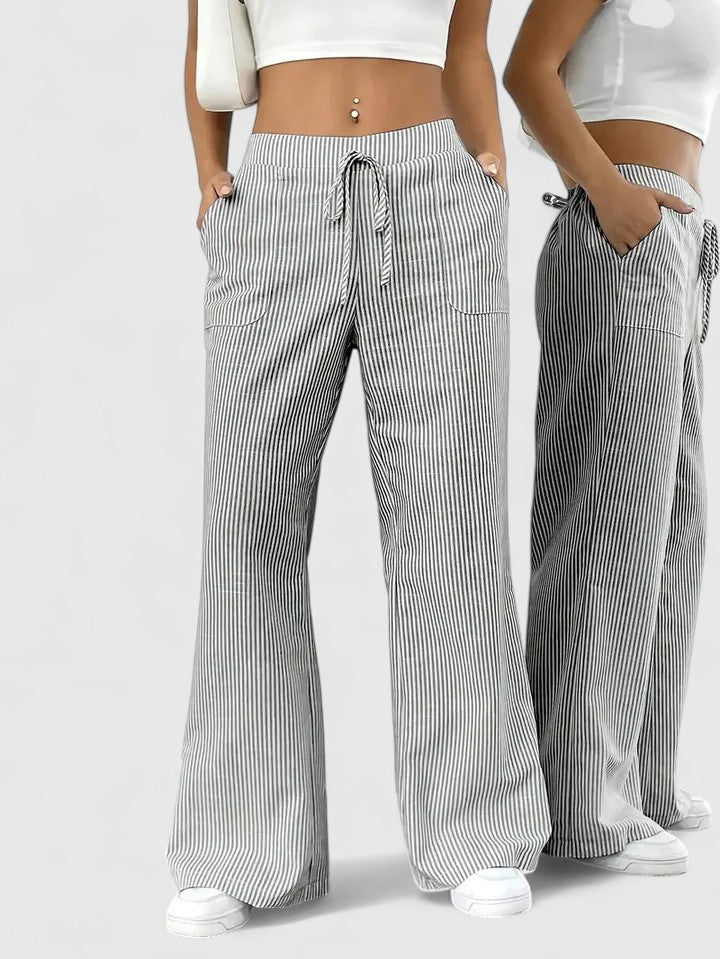 Dominique - Elegant Wide-Leg Pants