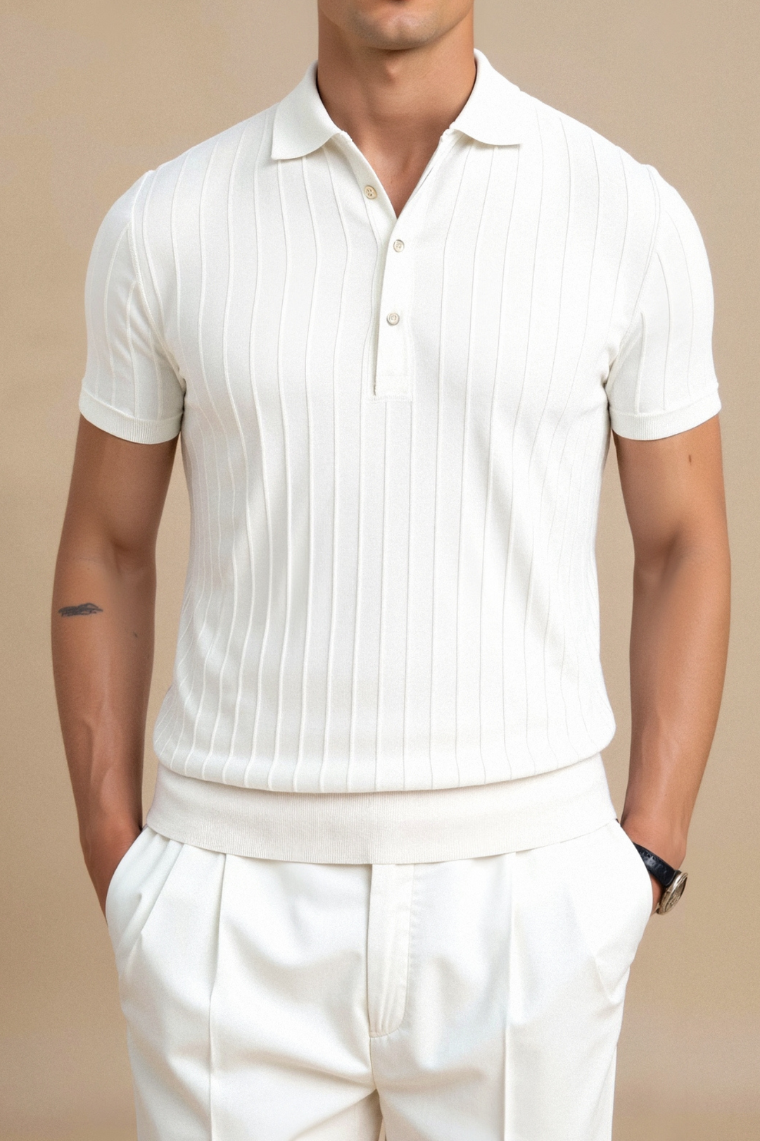 White Polo for Timeless Moments