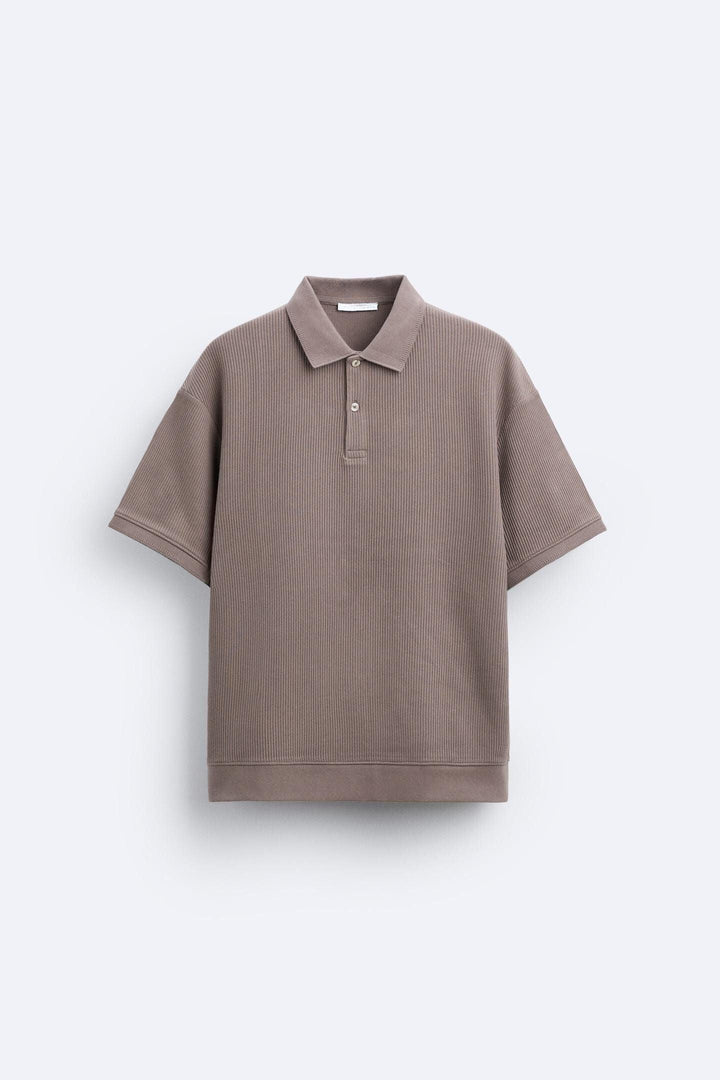 Cream White Short Sleeve Polo