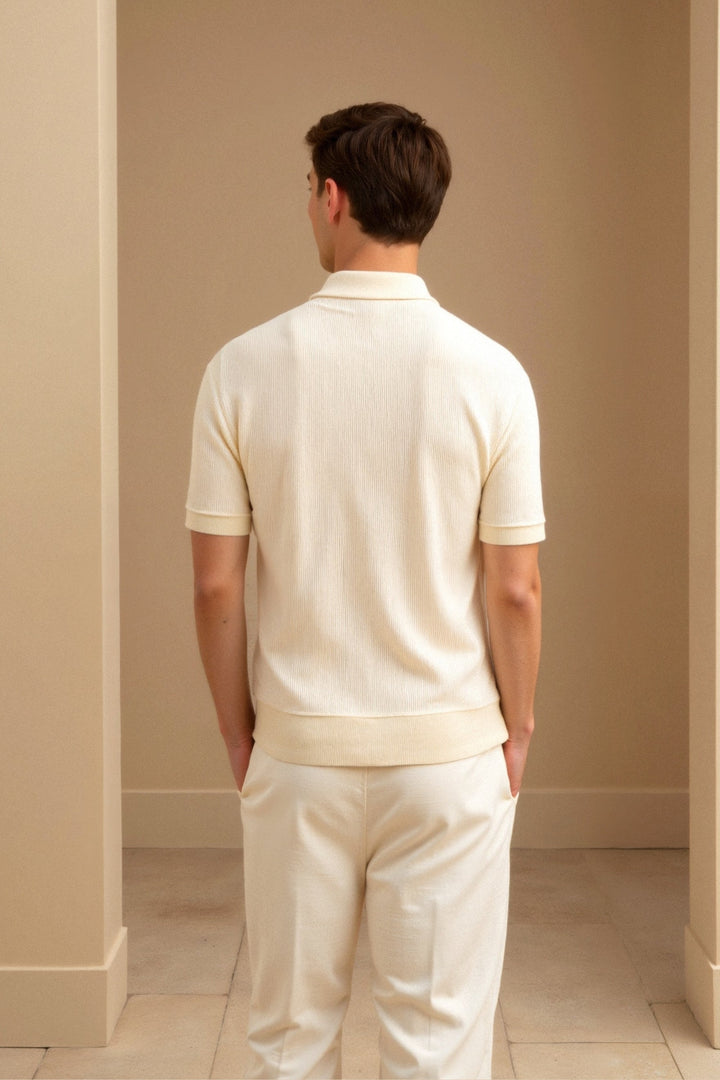 Beige Polo Shirt for Gentle Moments