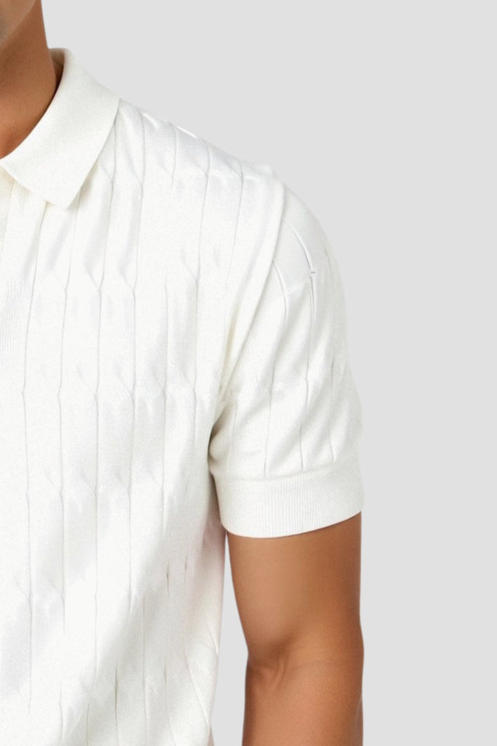 White Polo Shirt for Him