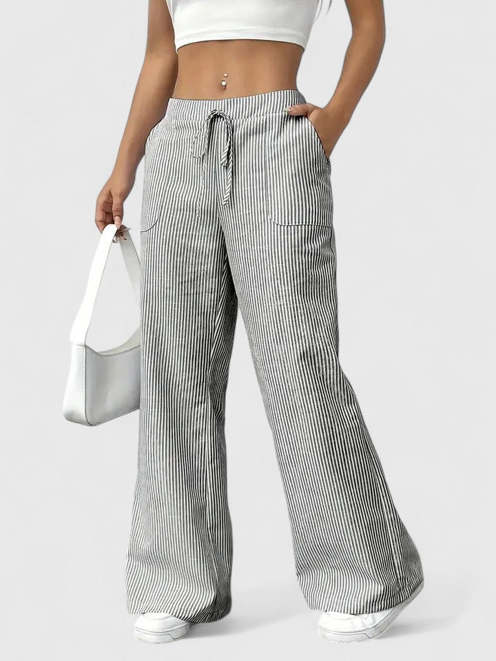 Dominique - Elegant Wide-Leg Pants