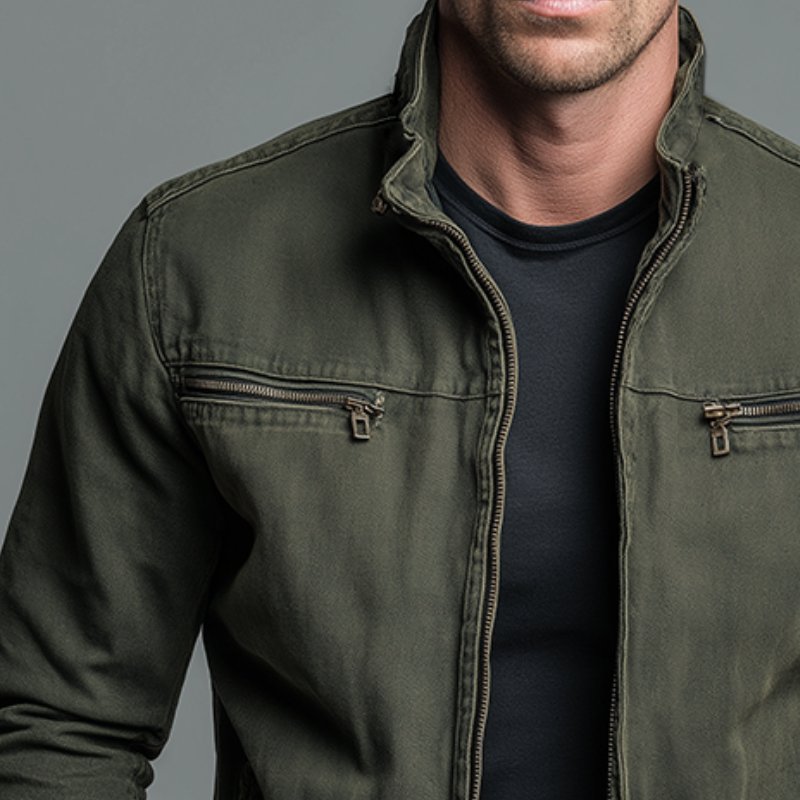 Louis Vintage Cotton Zipper Jacket
