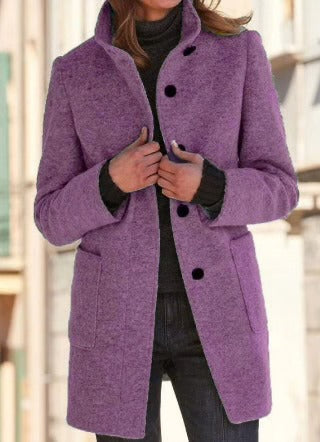 Bronte | Coat with Button Closure