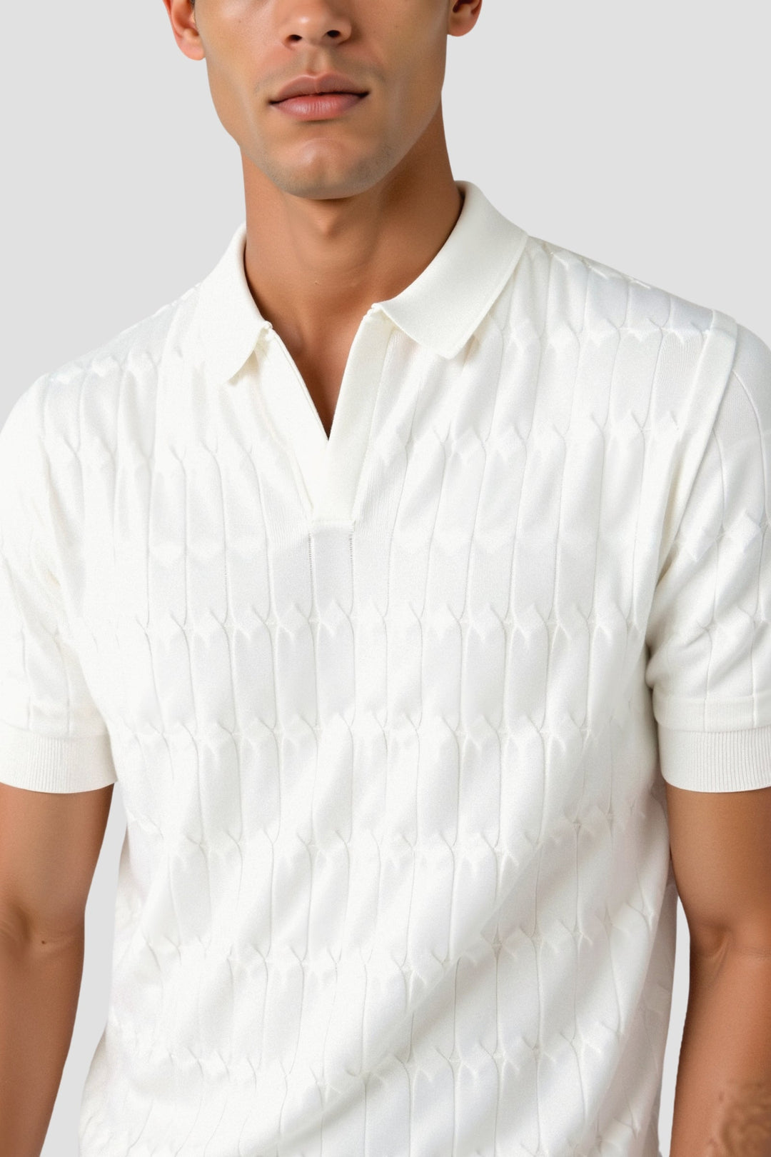 White Polo Shirt for Him