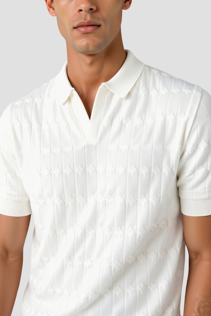 White Polo Shirt for Him