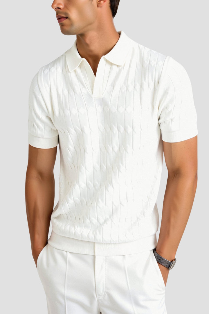 White Polo Shirt for Him