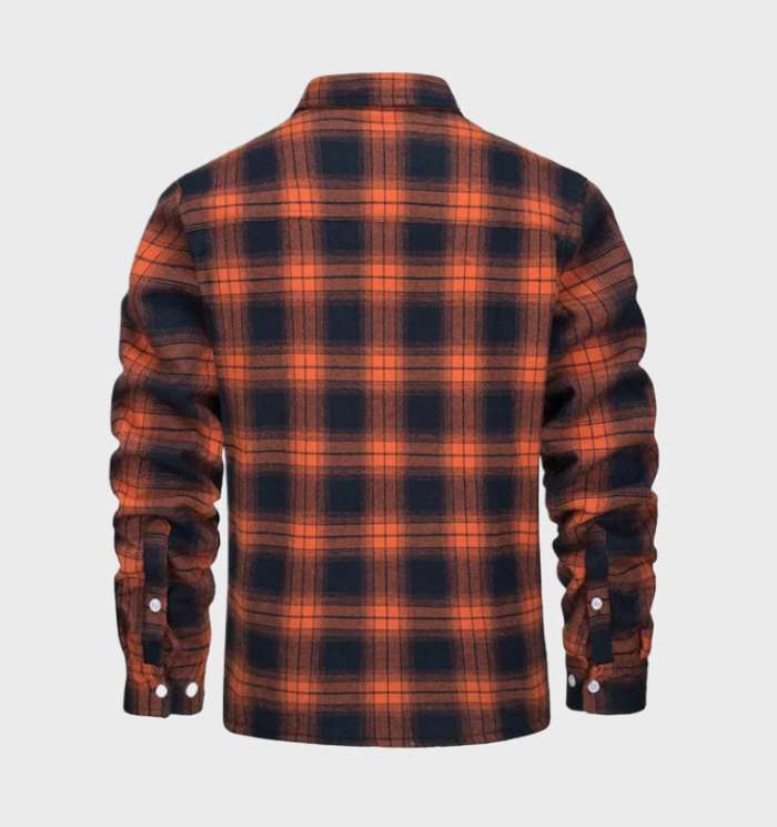 Nate Checked Sherpa Jacket for Men