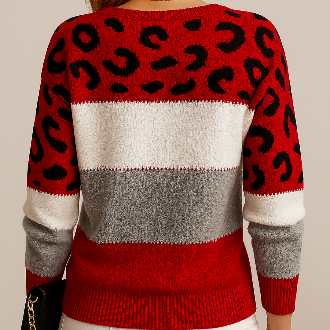 Ava Leopard Print Jumper