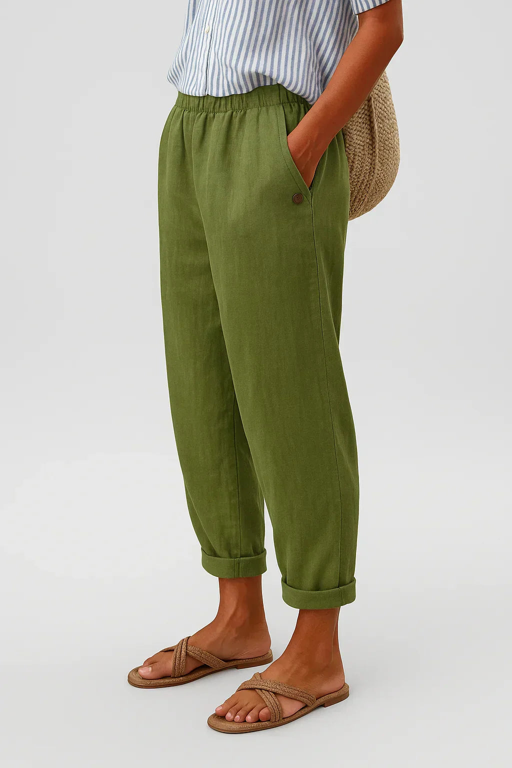 Edith - Elegant Lightweight Linen and Cotton Pants