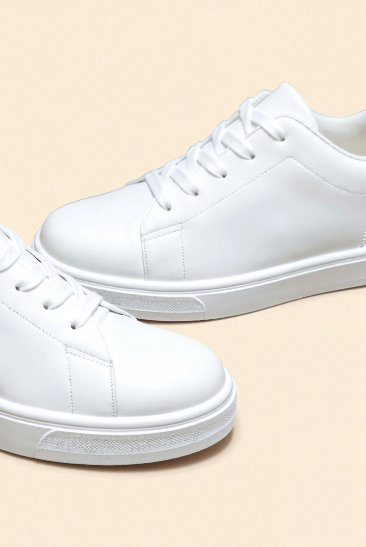 Ava Minimalist White Sneakers