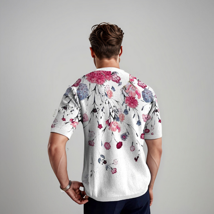 Damiano Floral Linen Shirt for Him
