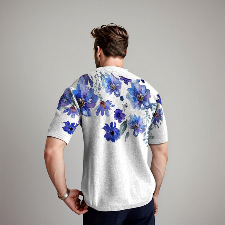 Damiano Floral Linen Shirt for Him